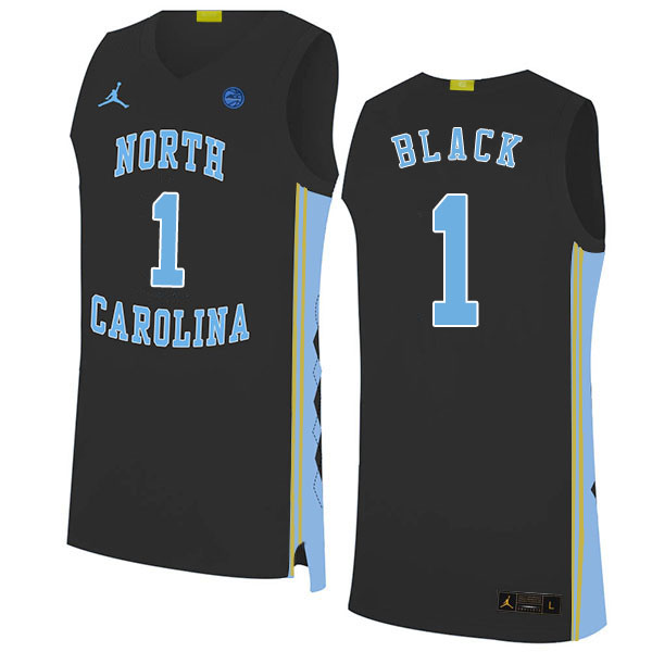 2020 Men #1 Leaky Black North Carolina Tar Heels College Basketball Jerseys Sale-Black - Click Image to Close